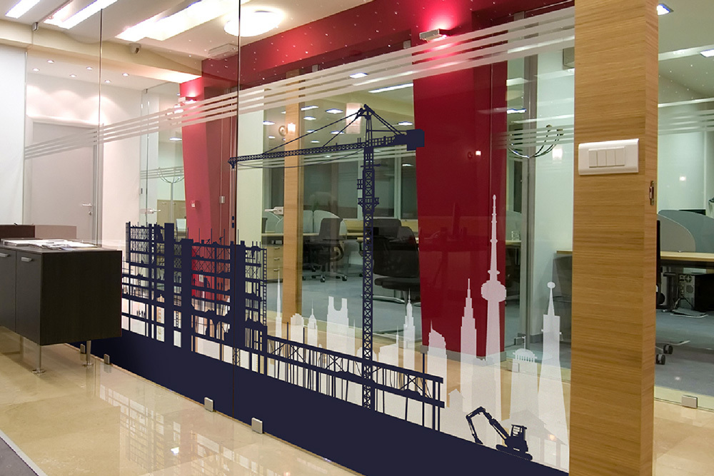Treck Hall - Lintec Optically Clear Window Graphics - Office